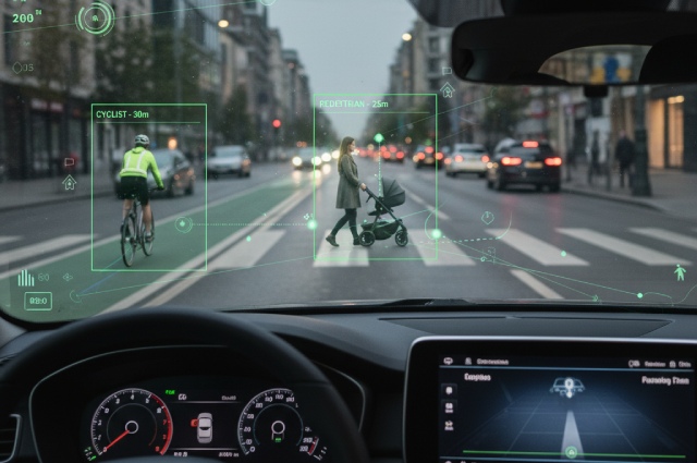 détection piétons et cyclistes